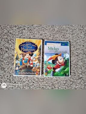 Disney Bundle Three Musketeers And Mickey And The Bean Stalk